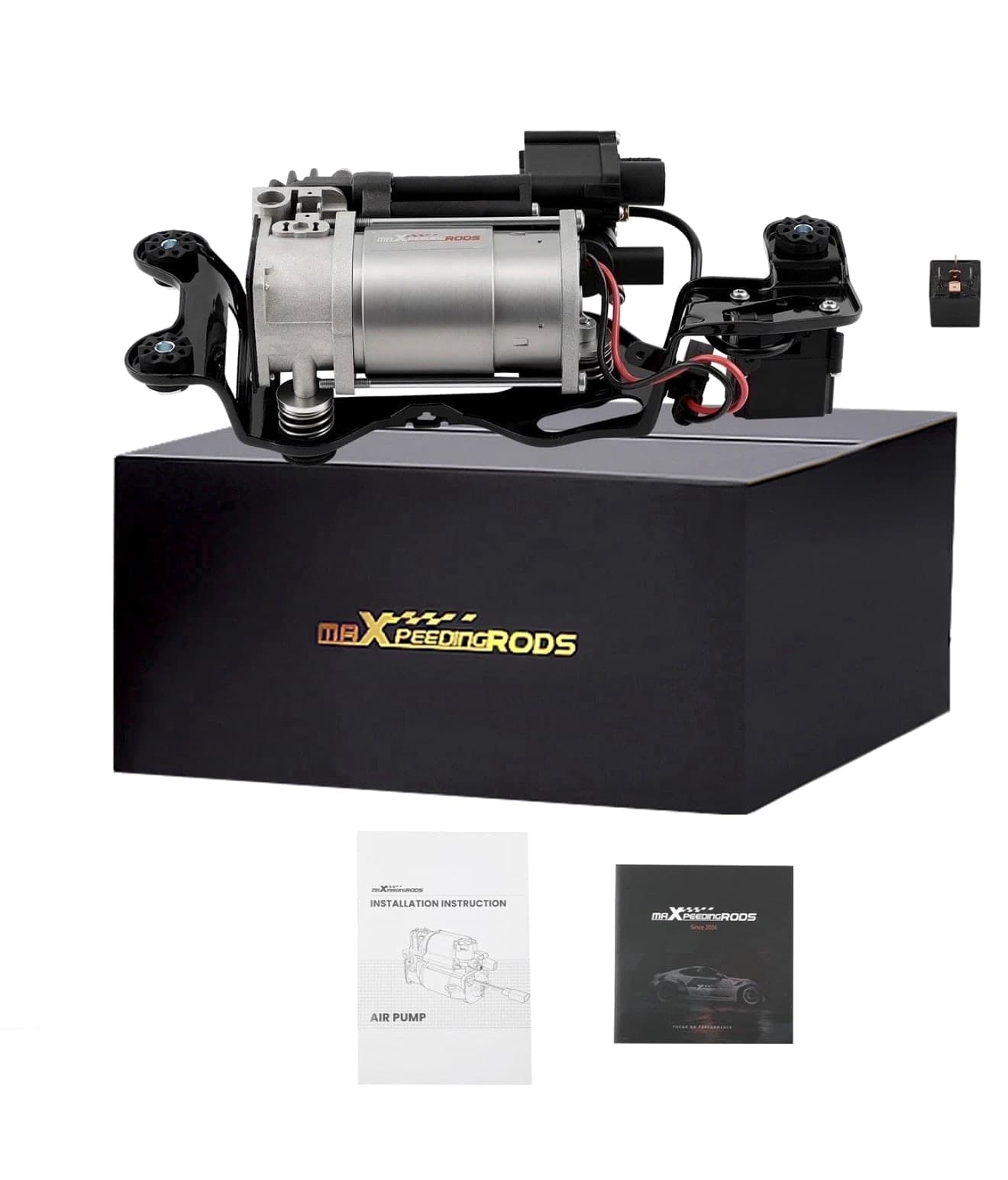 Air Suspension Compressor W/Bracket Valve Block for BMW X5 F15 X6